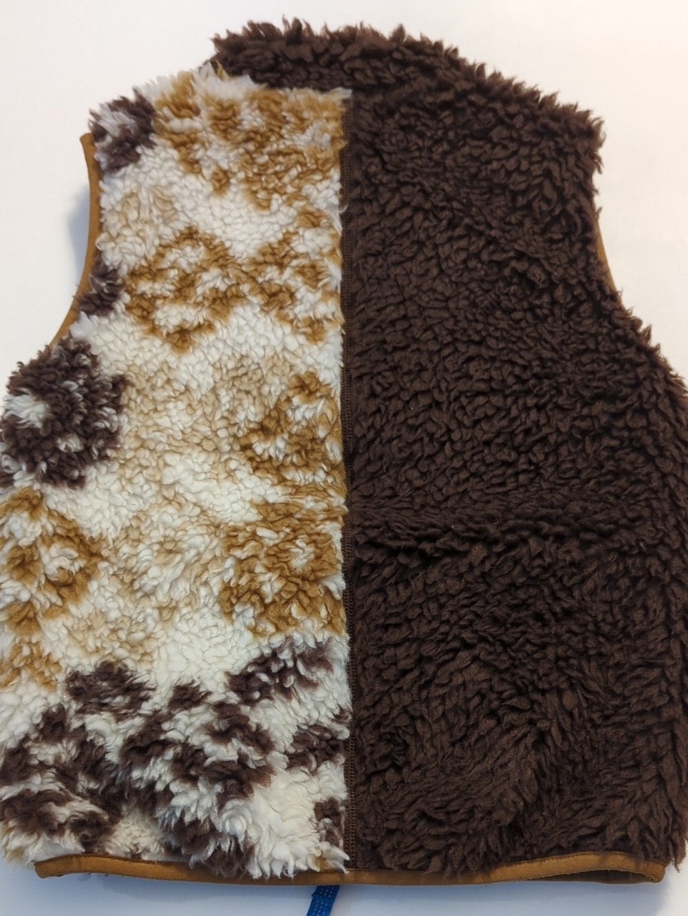Patagonia Toddler Baby Retro-X High Pile Fleece Vest Brown Print 4T - Picture 6 of 7